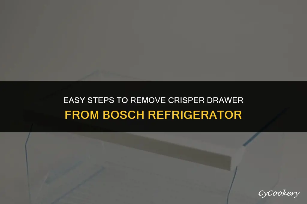 how to remove crisper drawer from bosch refrigerator