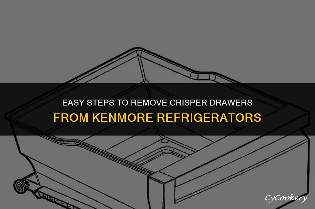 how to remove crisper drawers from kenmore refrigerator
