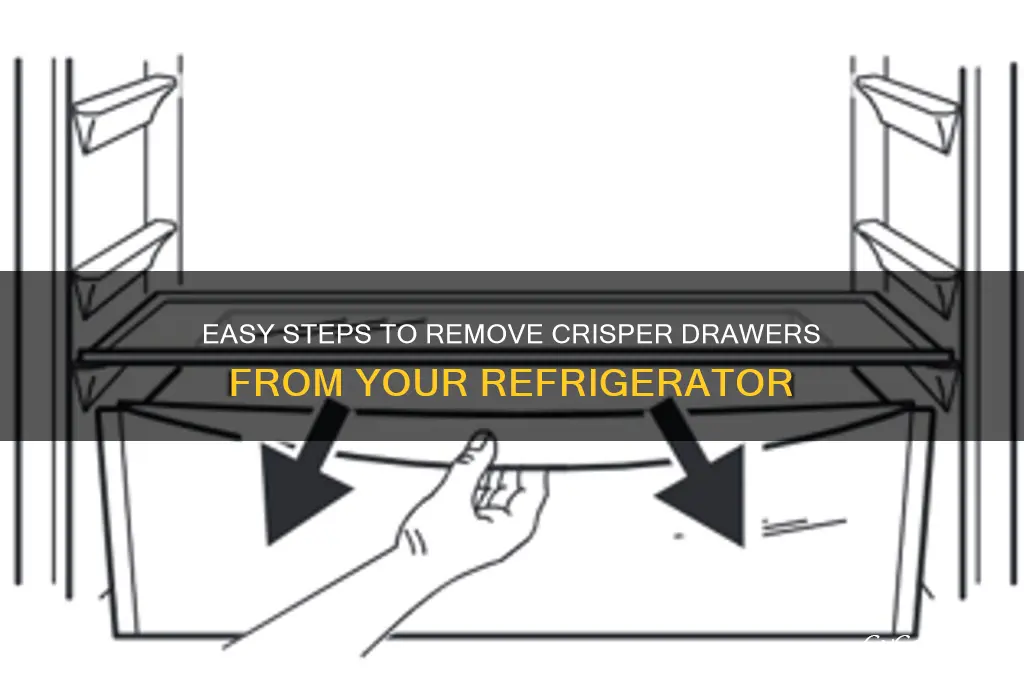 how to remove crisper drawers on refrigerator