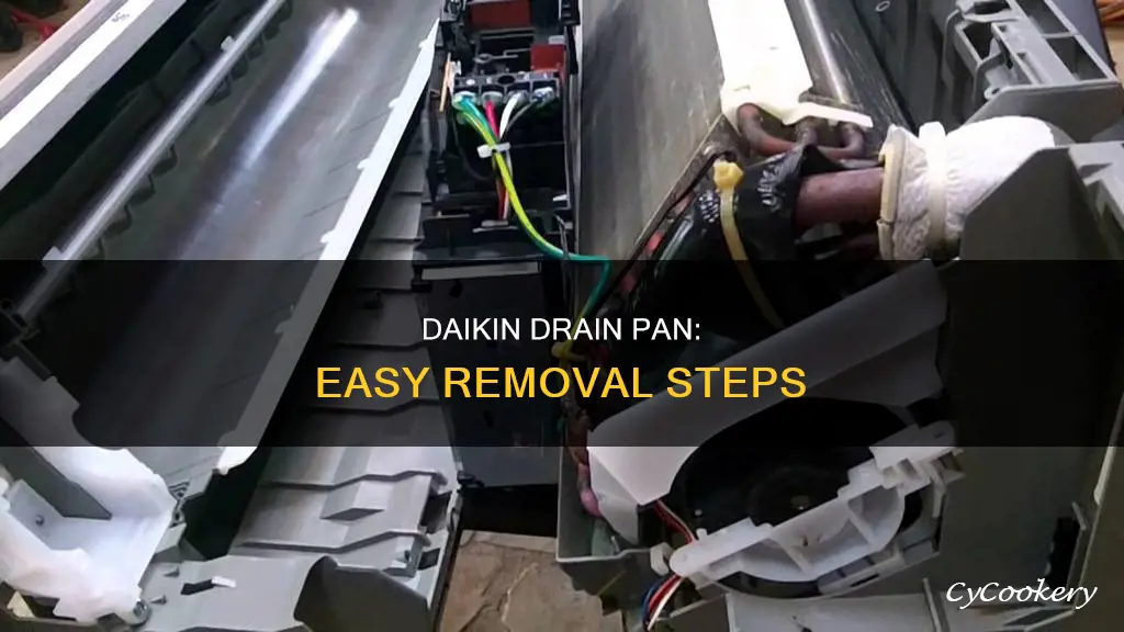 how to remove daikin drain pan