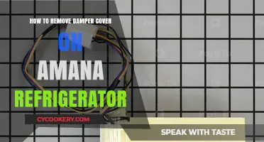 Easy Steps to Remove Damper Cover on Amana Refrigerator