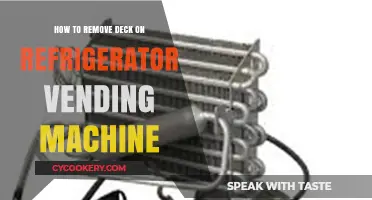 Easy Guide to Removing the Deck on a Refrigerator Vending Machine