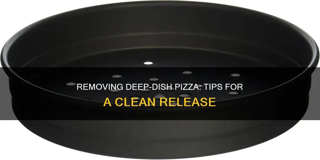 how to remove deep dish pizza from pan