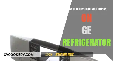 Effortlessly Remove the Dispenser Display on Your GE Refrigerator