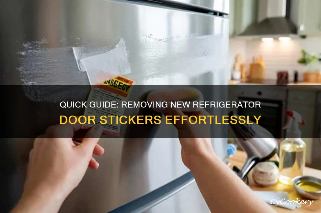 how to remove dkies from new refrigerator