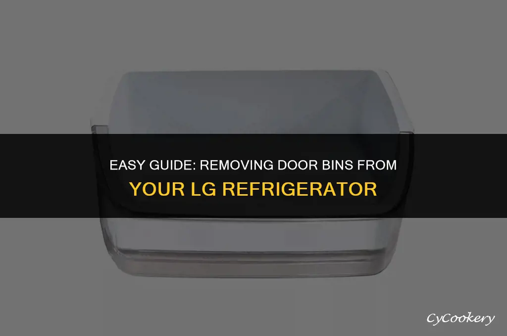how to remove door bins from lg refrigerator