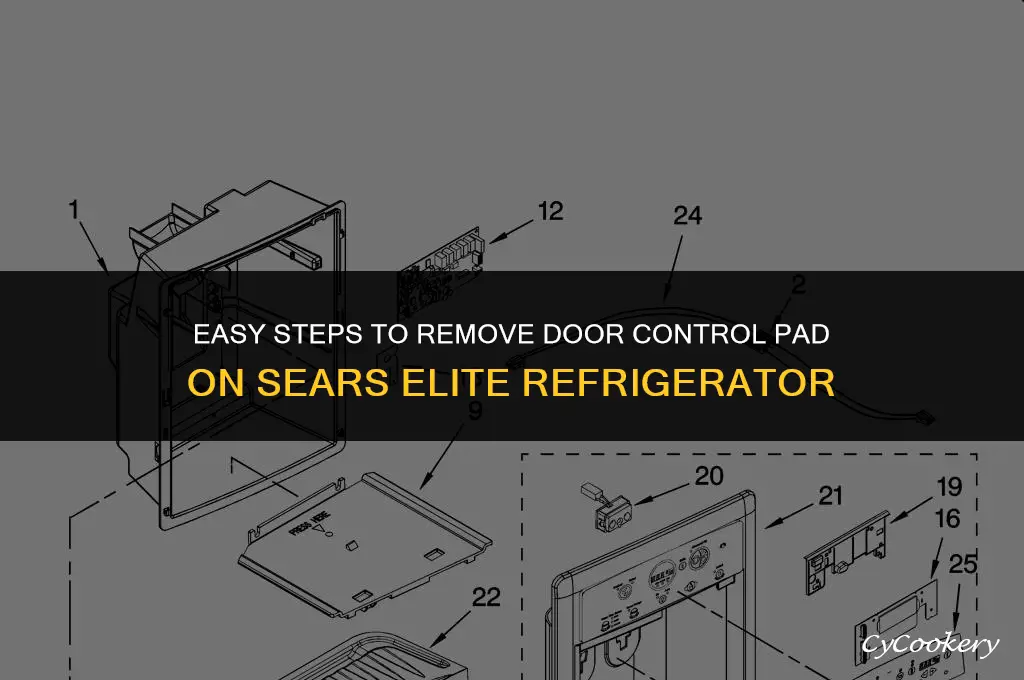 how to remove door control pad refrigerator sears elite