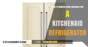 Effortlessly Access Your KitchenAid Fridge: Removing Door Controls Made Easy