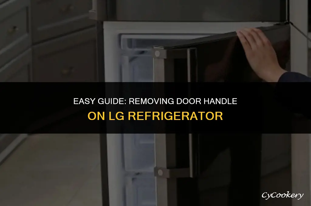 how to remove door handle on lg refrigerator