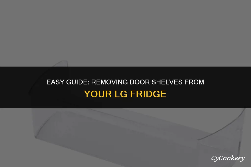 how to remove door shelves from lg refrigerator