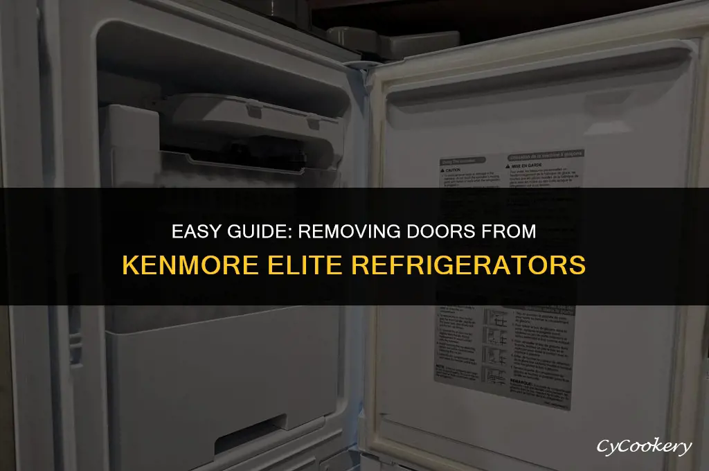 how to remove doors from kenmore elite refrigerator