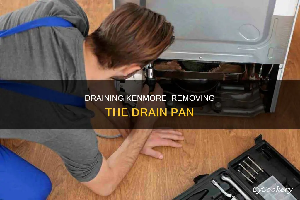 how to remove drain pan from kenmore refrigerator