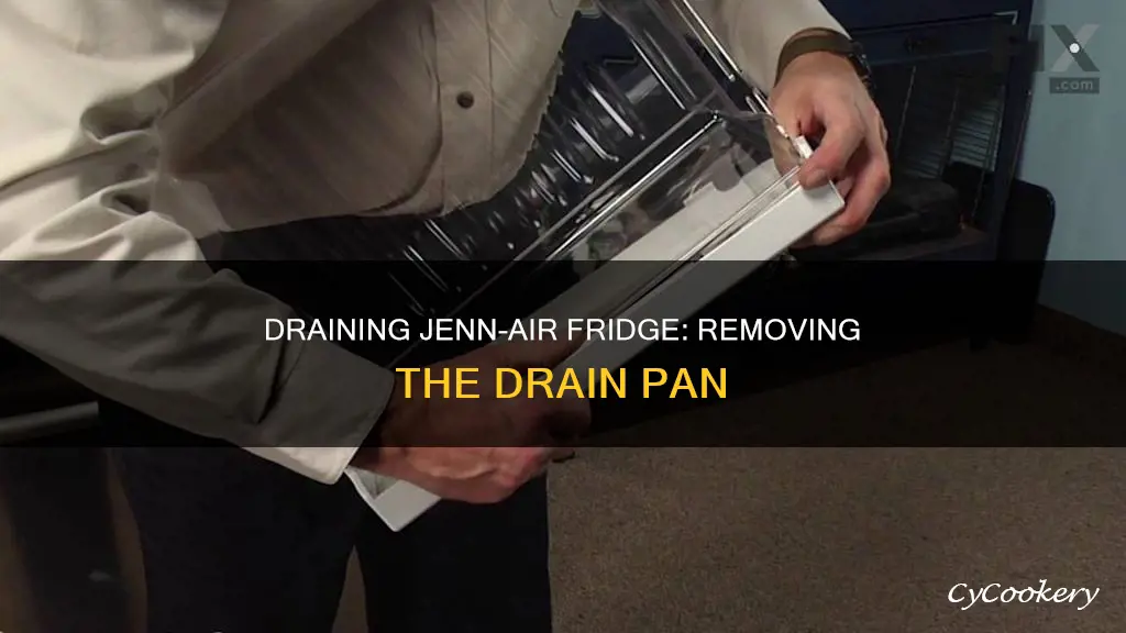 how to remove drain pan in jenn air refrigerator