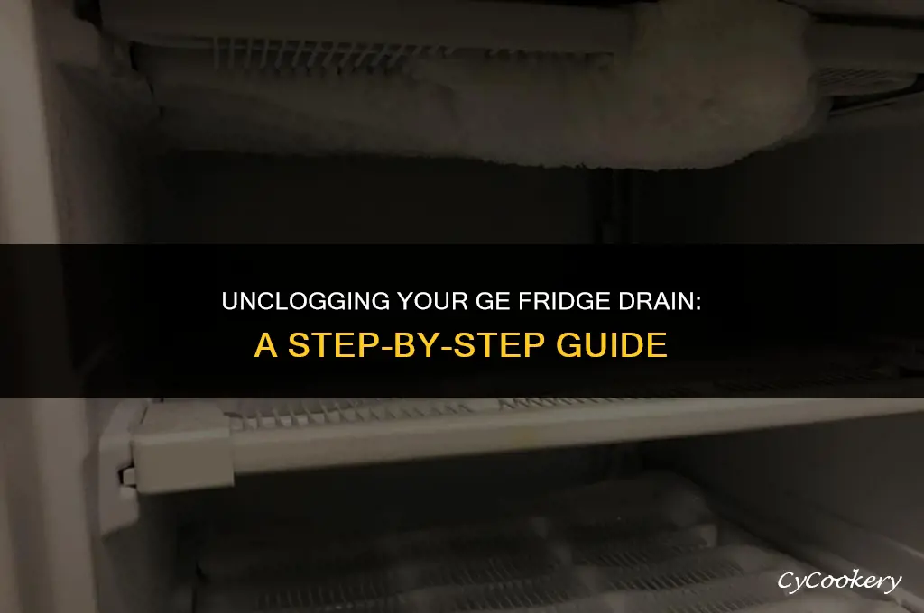 how to remove drain tube from ge refrigerator