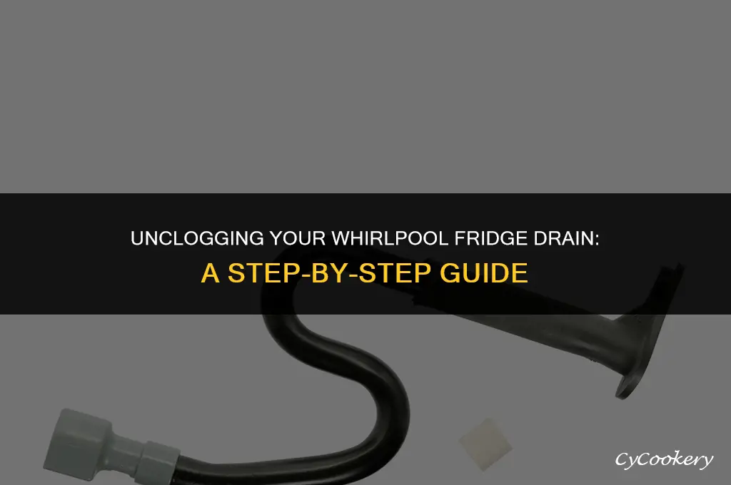 how to remove drain tube whirlpool refrigerator ed5fvgxws07