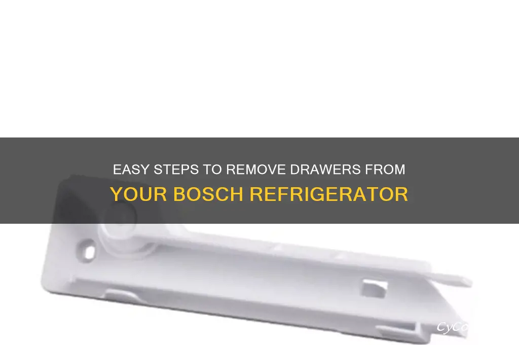 how to remove drawers from bosch refrigerator