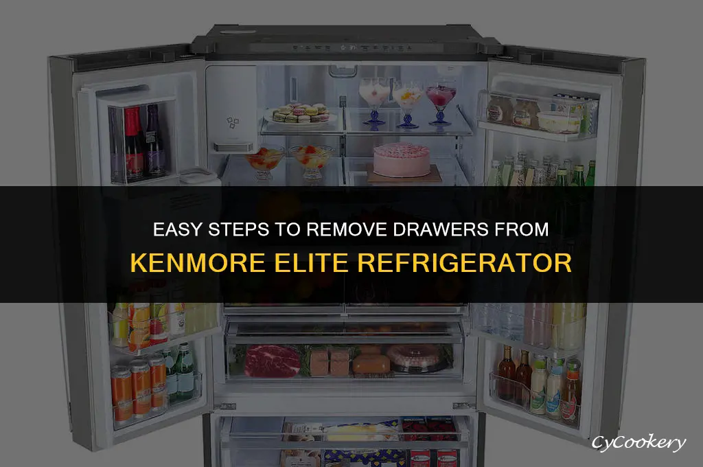 how to remove drawers from kenmore elite refrigerator