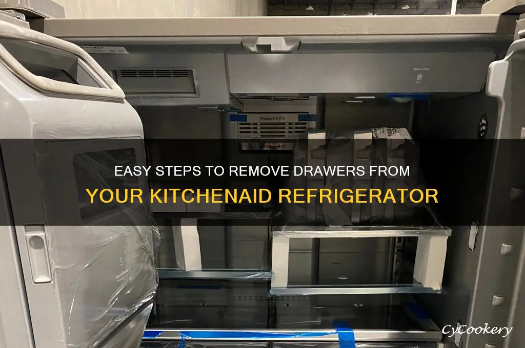 how to remove drawers from kitchenaid refrigerator