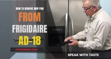 Frigidaire AD-18: Removing the Drip Pan Easily