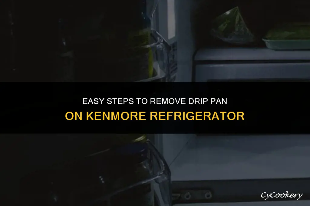 how to remove drip pan on kenmore refrigerator