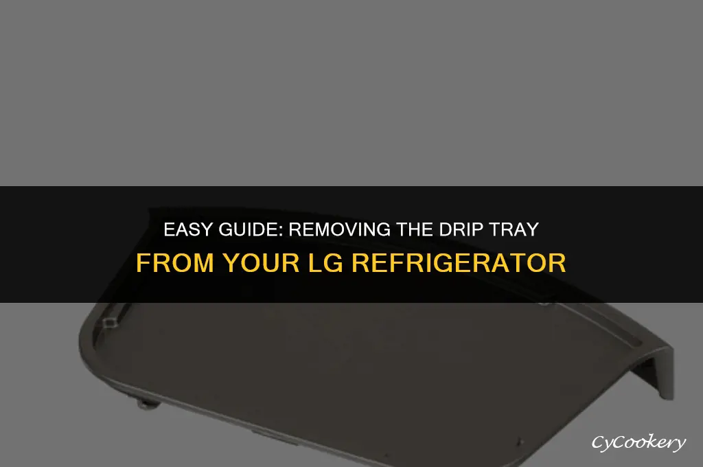 how to remove drip tray from lg refrigerator