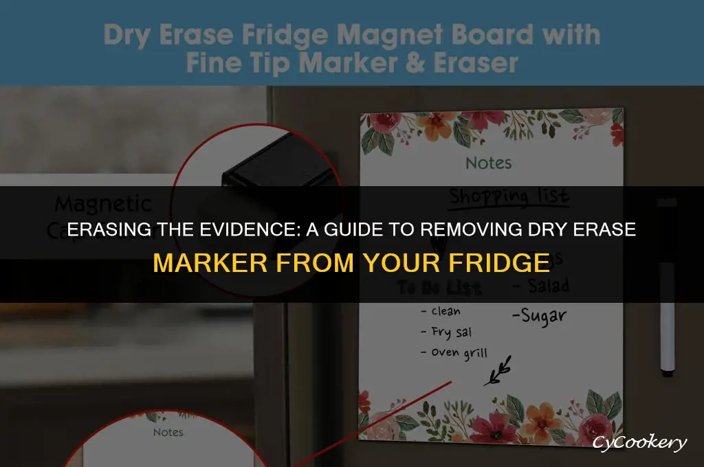 how to remove dry erase marker from refrigerator