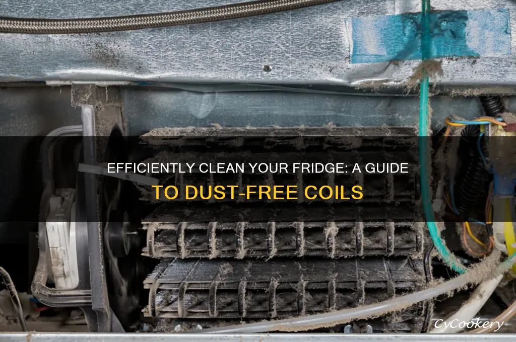how to remove dust from refrigerator coils