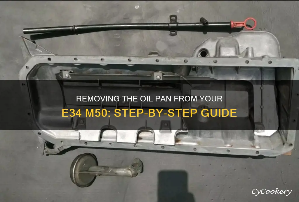 how to remove e34 m50 oil pan