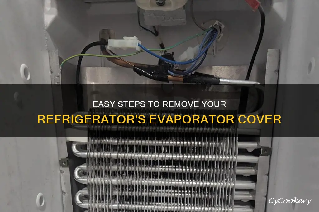how to remove evaporator cover in refrigerator
