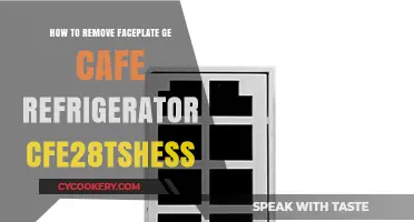 Easy Steps to Remove the Faceplate on GE Café Refrigerator CFE28TSHESS