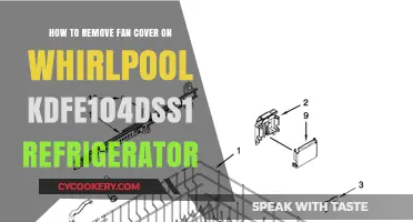 Easy Steps to Remove Fan Cover on Whirlpool KDFE104DSS1 Refrigerator