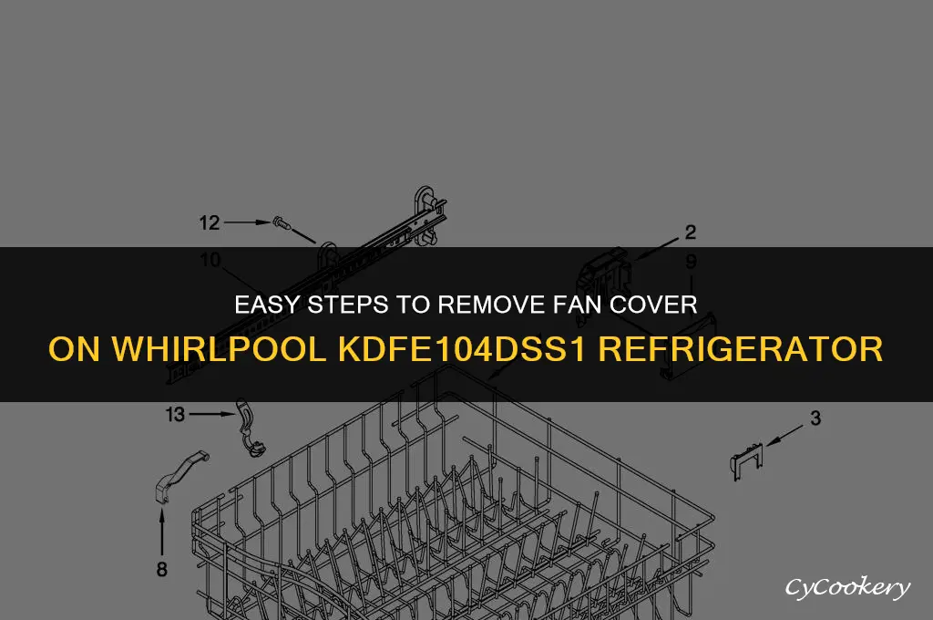how to remove fan cover on whirlpool kdfe104dss1 refrigerator