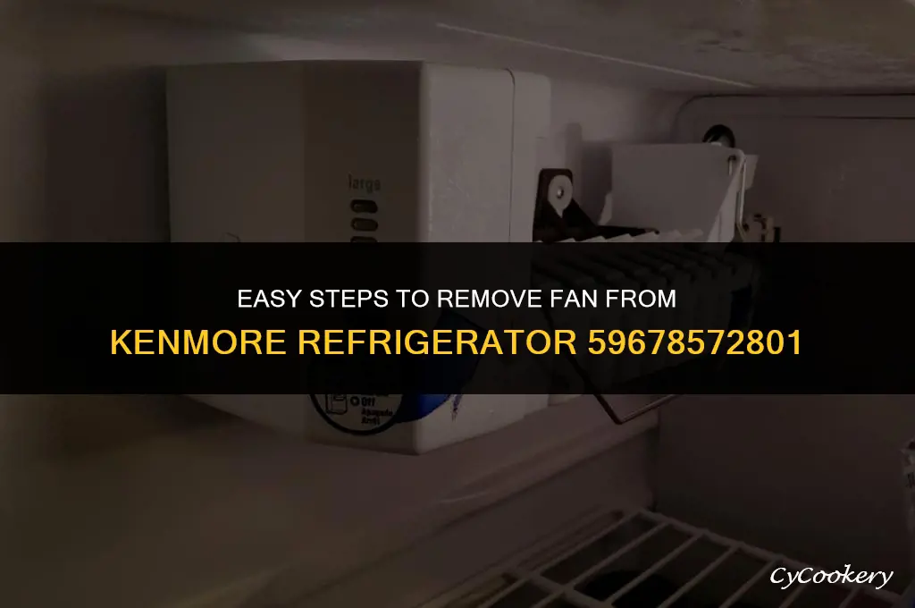 how to remove fan from kenmore refrigerator 59678572801