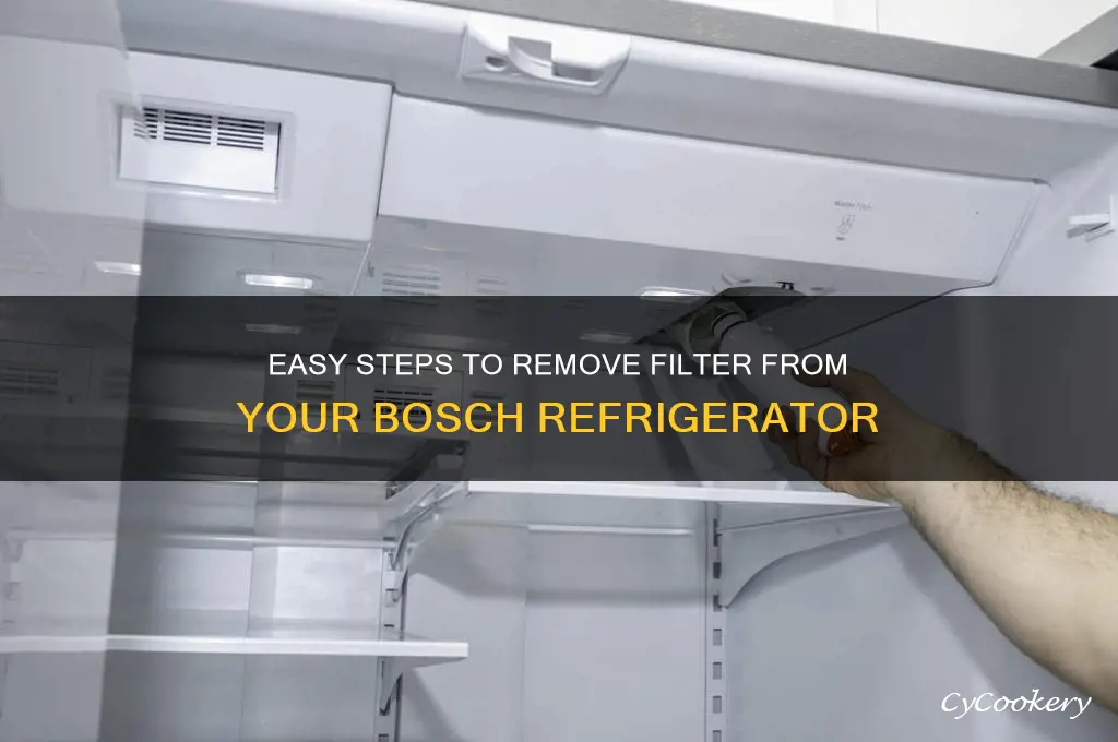 how to remove filter from bosch refrigerator