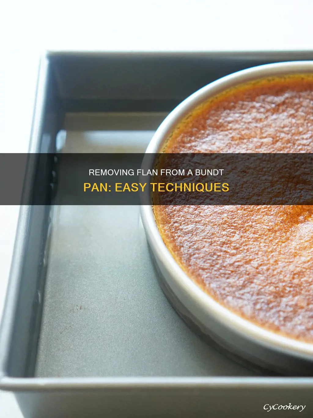 how to remove flan from bundt pan