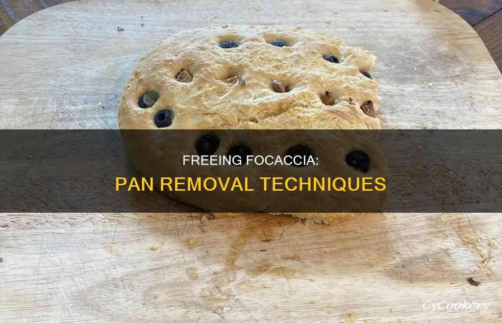 how to remove focaccia from pan