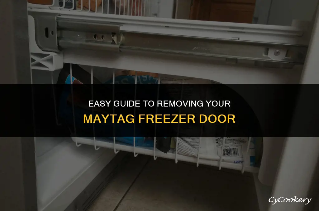 how to remove freezer door on maytag refrigerator