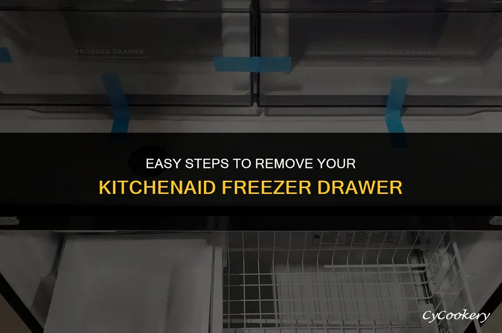 how to remove freezer drawer from kitchenaid refrigerator