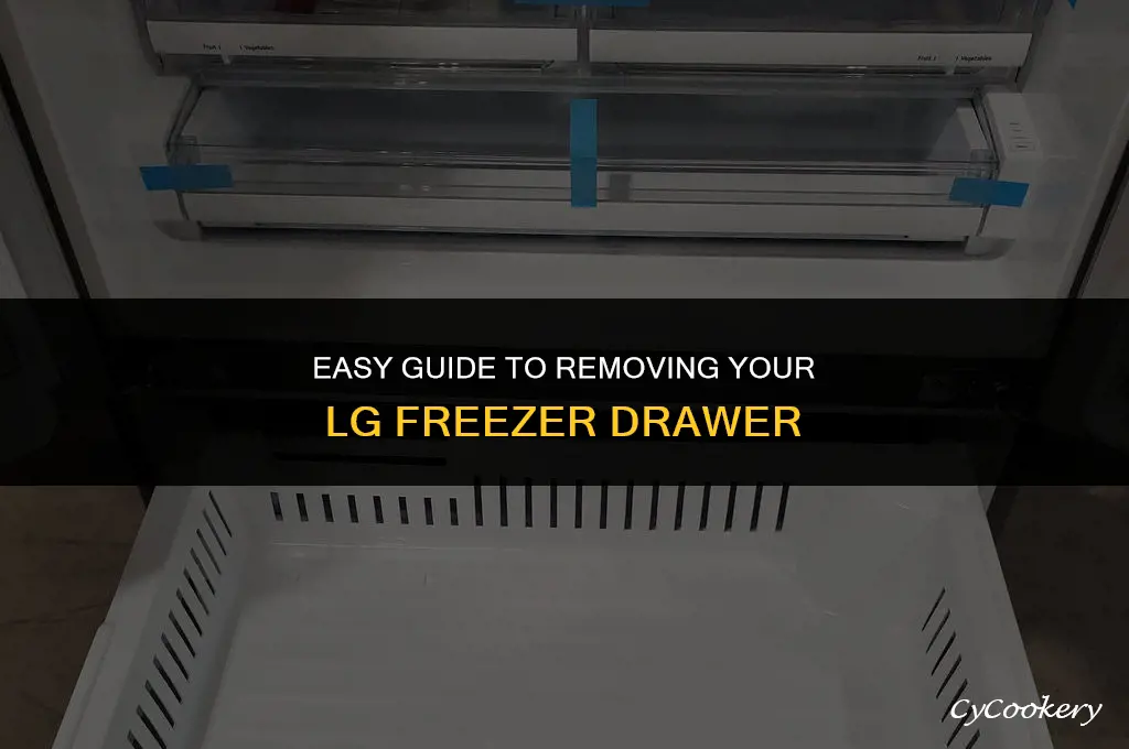 how to remove freezer drawer from lg refrigerator