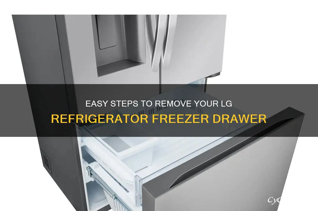 how to remove freezer drawer lg refrigerator