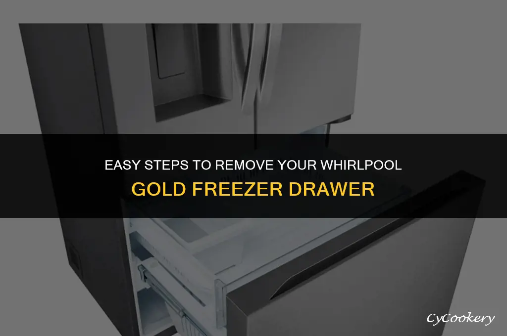 how to remove freezer drawer on whirlpool gold refrigerator