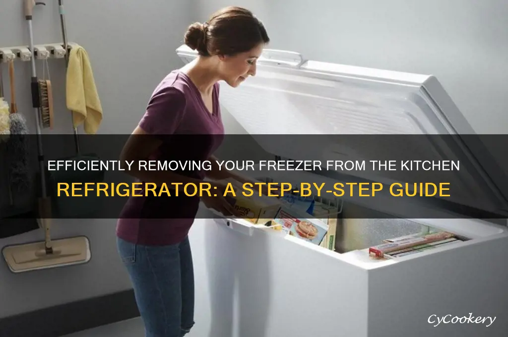 how to remove freezer from kitchen refrigerator