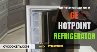 Easy Steps to Remove Freezer Vent in GE Hotpoint Refrigerator