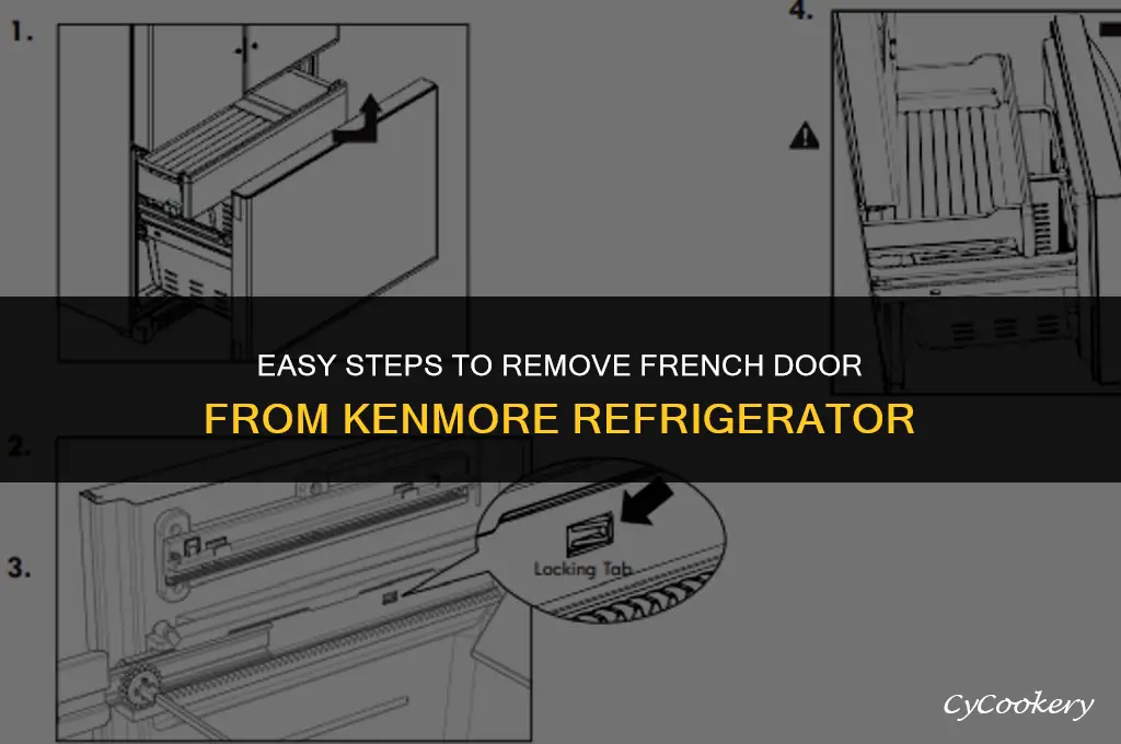 how to remove french door from a kenmore refrigerator