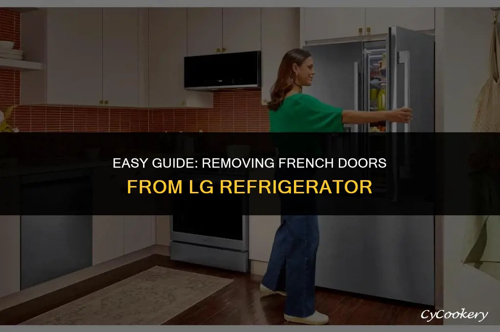 how to remove french doors from lg refrigerator