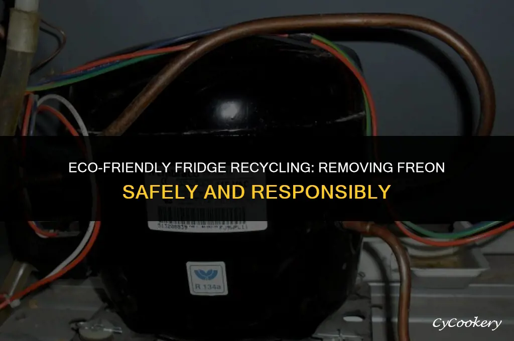 how to remove freon from refrigerator for recycling