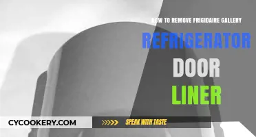 Easy Steps to Remove Frigidaire Gallery Refrigerator Door Liner
