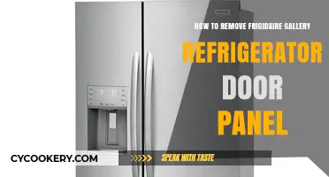 Easy Steps to Remove Your Frigidaire Gallery Refrigerator Door Panel