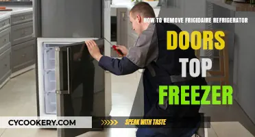Easy Guide to Removing Frigidaire Top Freezer Refrigerator Doors