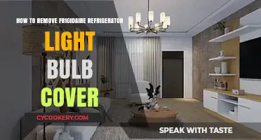 Easy Steps to Remove Frigidaire Fridge Light Bulb Cover